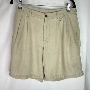 Patagonia cotton beige tan shorts linen 32